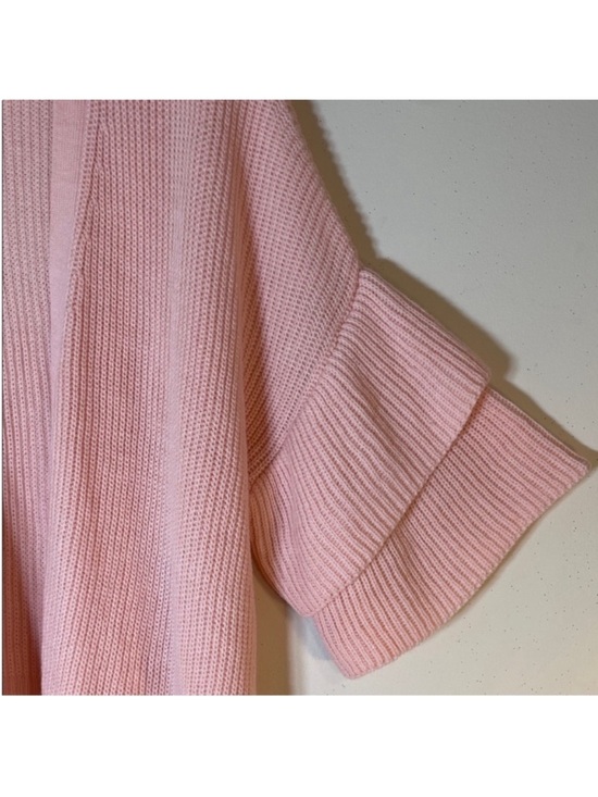 Lane Bryant Boho Peach Pink Ruffled Sleeve Open-Front Cardigan. 18/20. NWT. - Picture 4 of 8